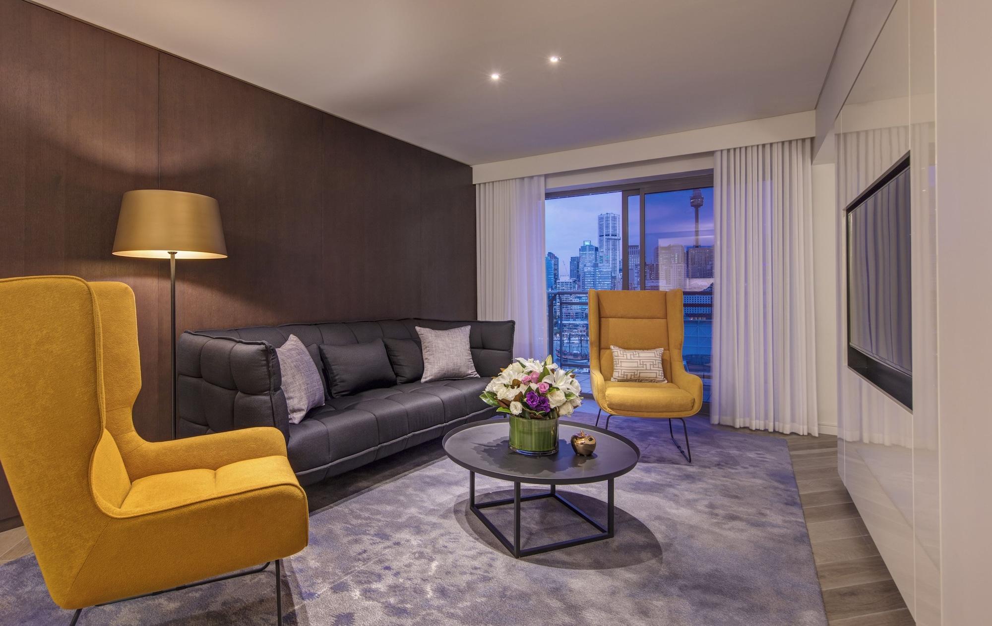The Star Grand Hotel And Residences Sydney Exteriér fotografie Living room